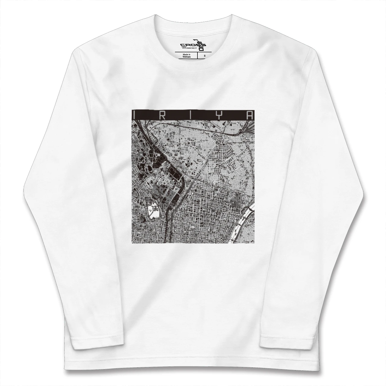 【入谷（東京都）】地図柄ロングスリーブTシャツ