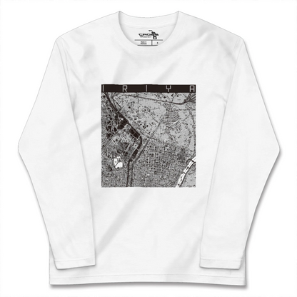【入谷（東京都）】地図柄ロングスリーブTシャツ