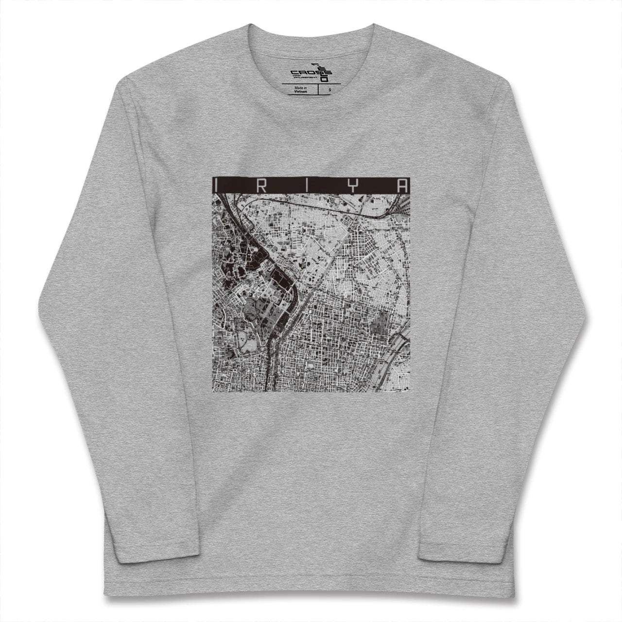 【入谷（東京都）】地図柄ロングスリーブTシャツ