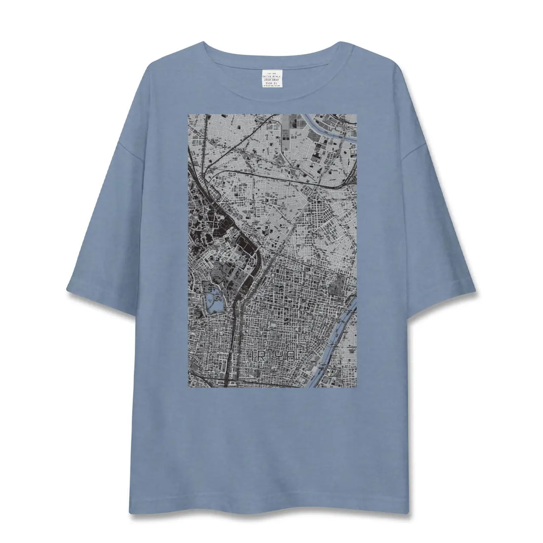 【入谷（東京都）】地図柄ビッグシルエットTシャツ