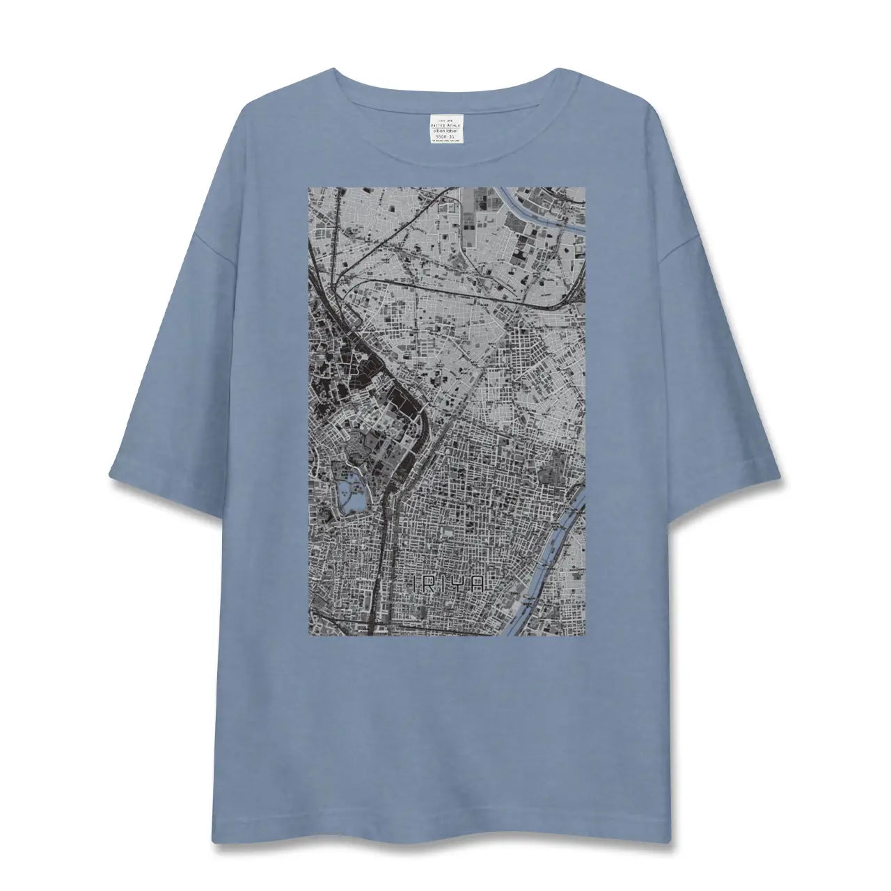 【入谷（東京都）】地図柄ビッグシルエットTシャツ