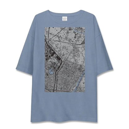 【入谷（東京都）】地図柄ビッグシルエットTシャツ