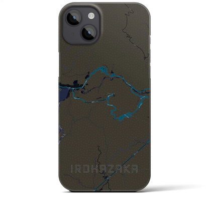 【いろは坂（栃木県）】地図柄iPhoneケース（バックカバータイプ）