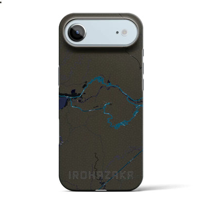 【いろは坂（栃木県）】地図柄iPhoneケース（バックカバータイプ）