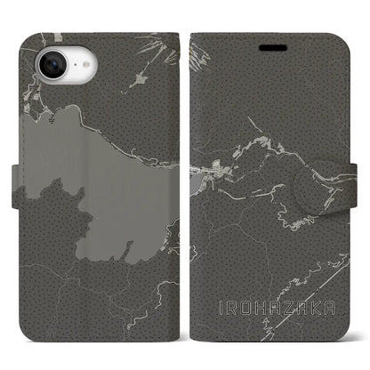 【いろは坂（栃木県）】地図柄iPhoneケース（手帳タイプ）