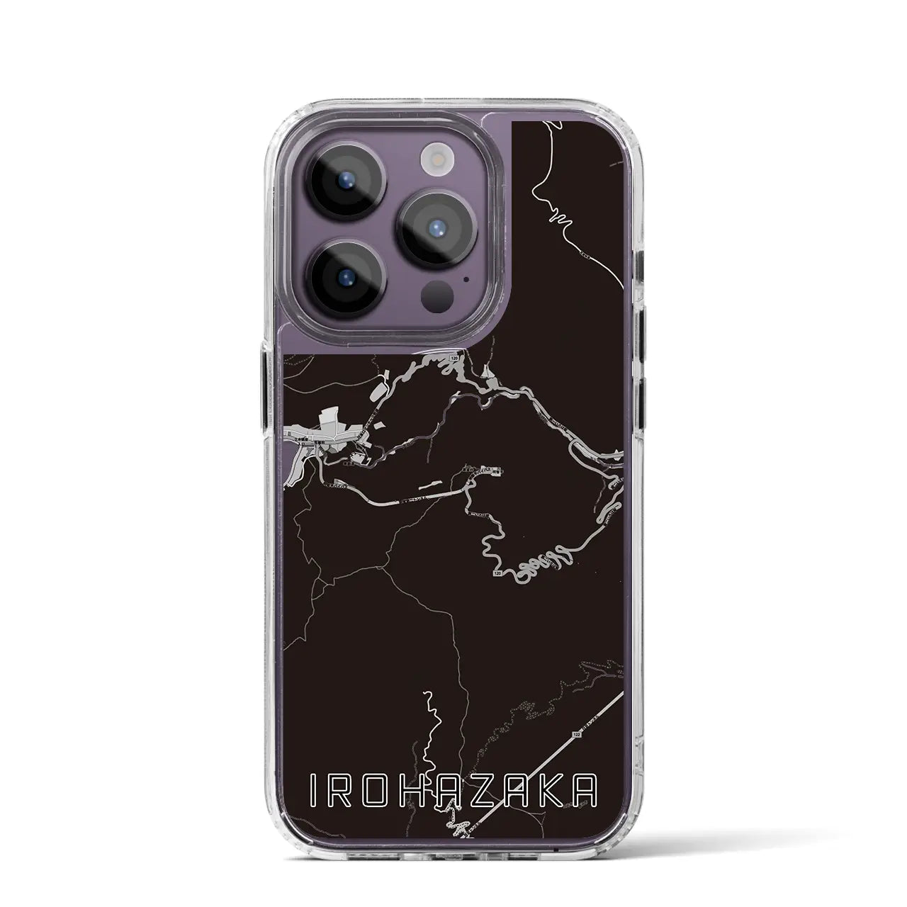 【いろは坂（栃木県）】地図柄iPhoneケース（MagSafeタイプ）