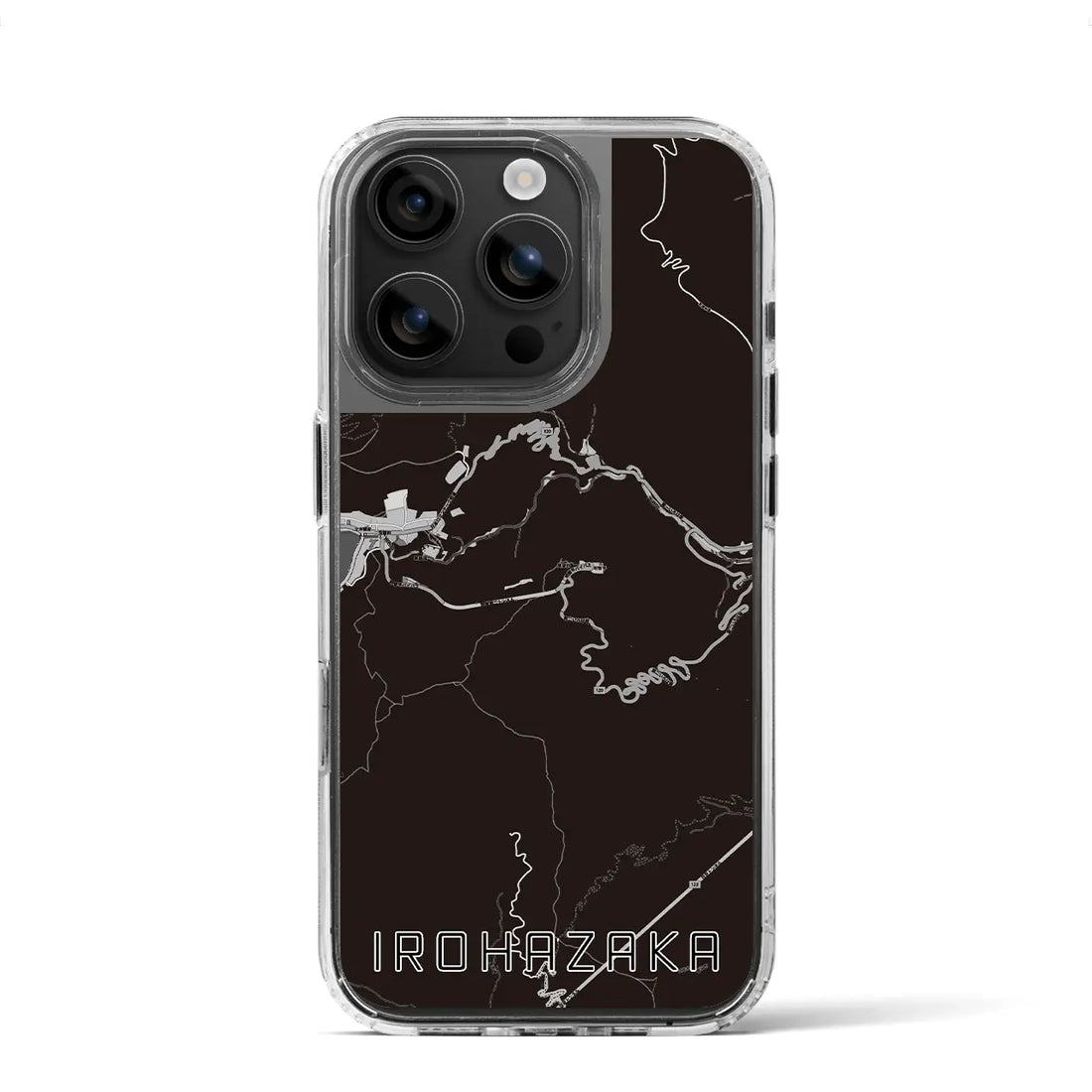 【いろは坂（栃木県）】地図柄iPhoneケース（MagSafeタイプ）