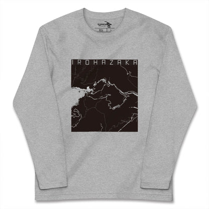 【いろは坂（栃木県）】地図柄ロングスリーブTシャツ