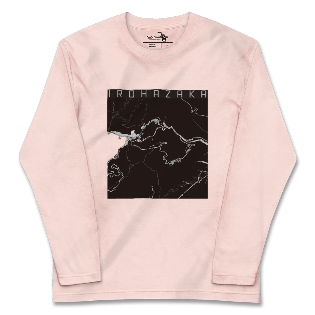 【いろは坂（栃木県）】地図柄ロングスリーブTシャツ