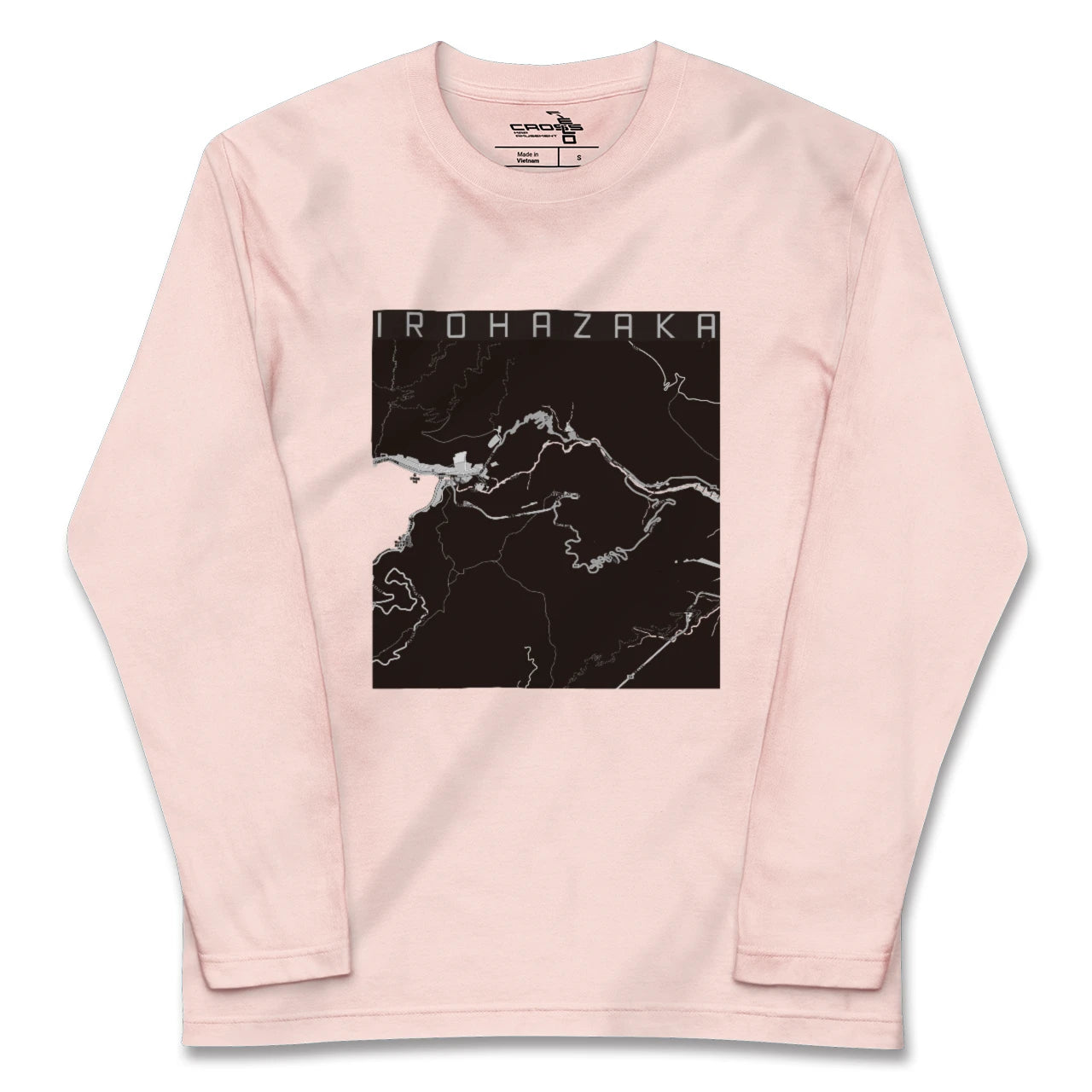 【いろは坂（栃木県）】地図柄ロングスリーブTシャツ