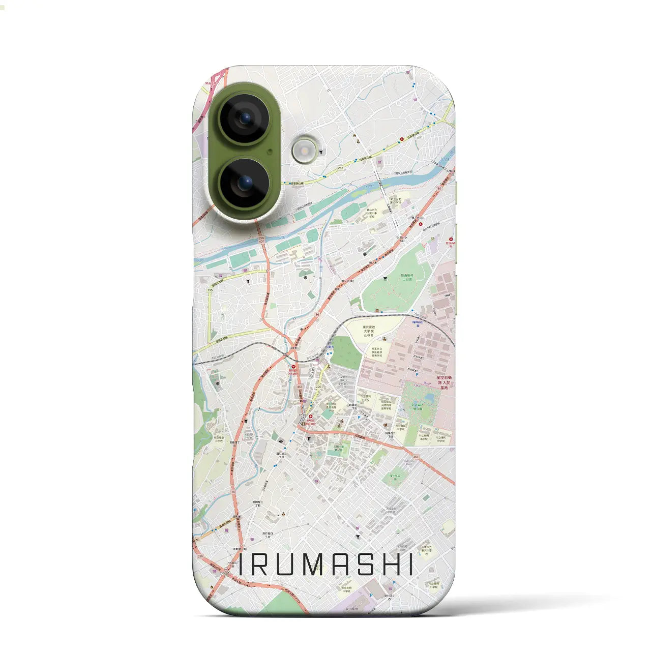 【入間市（埼玉県）】地図柄iPhoneケース（バックカバータイプ）