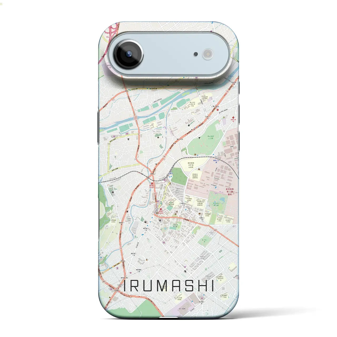 【入間市（埼玉県）】地図柄iPhoneケース（バックカバータイプ）