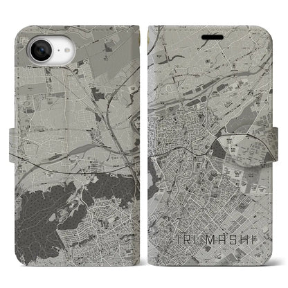 【入間市（埼玉県）】地図柄iPhoneケース（手帳タイプ）