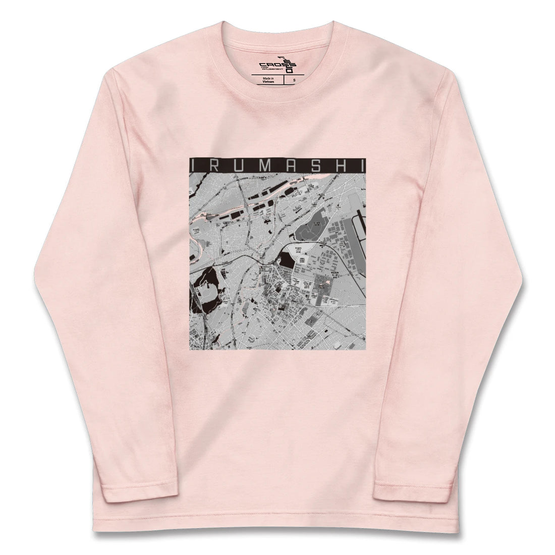 【入間市(埼玉県)】地図柄ロングスリーブTシャツ
