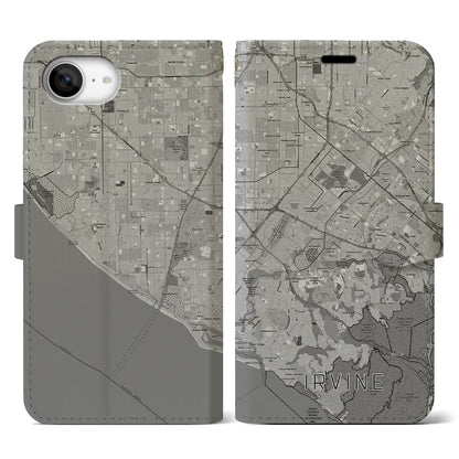 【アーバイン（アメリカ）】地図柄iPhoneケース（手帳タイプ）