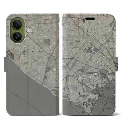 【アーバイン（アメリカ）】地図柄iPhoneケース（手帳タイプ）