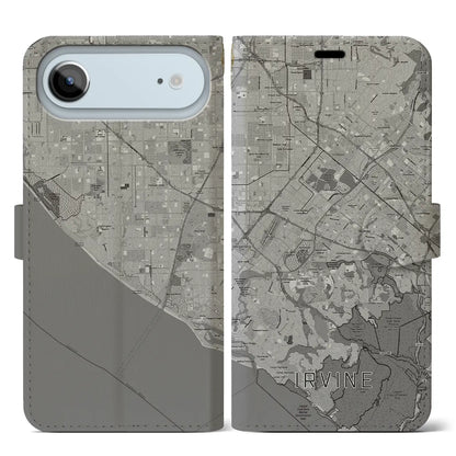 【アーバイン（アメリカ）】地図柄iPhoneケース（手帳タイプ）