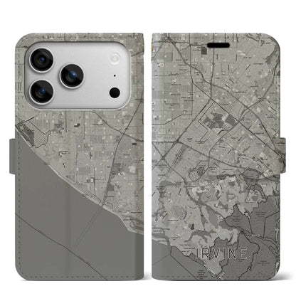 【アーバイン（アメリカ）】地図柄iPhoneケース（手帳タイプ）