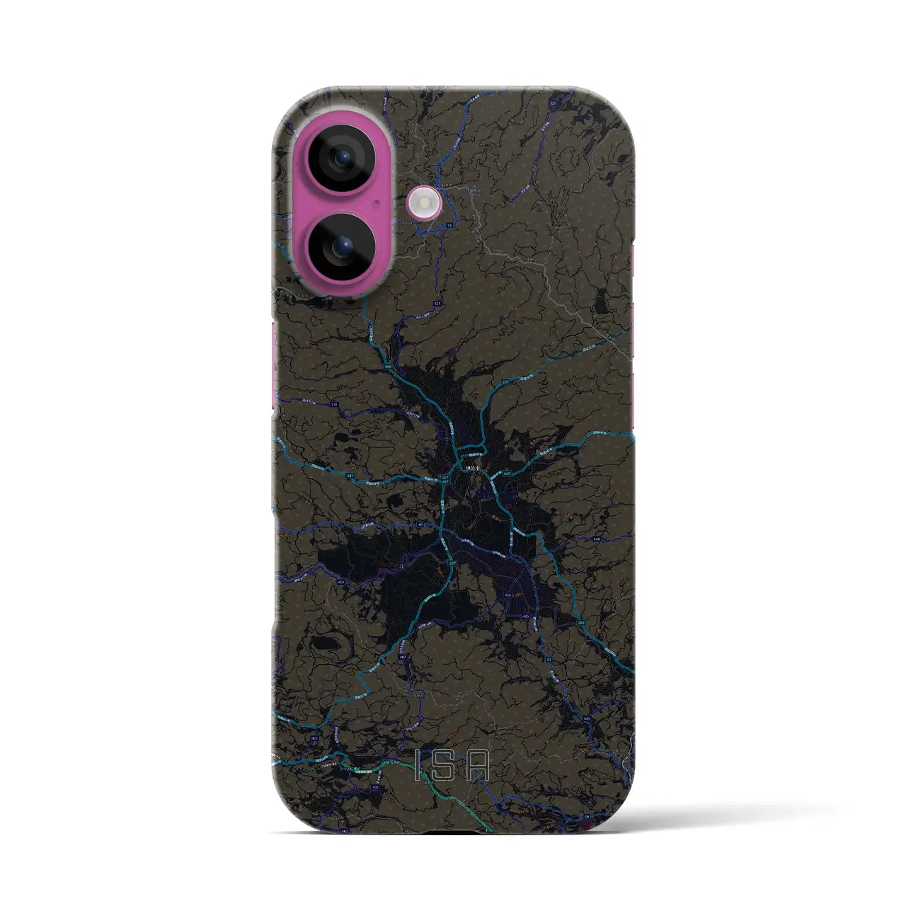【伊佐（鹿児島県）】地図柄iPhoneケース（バックカバータイプ）