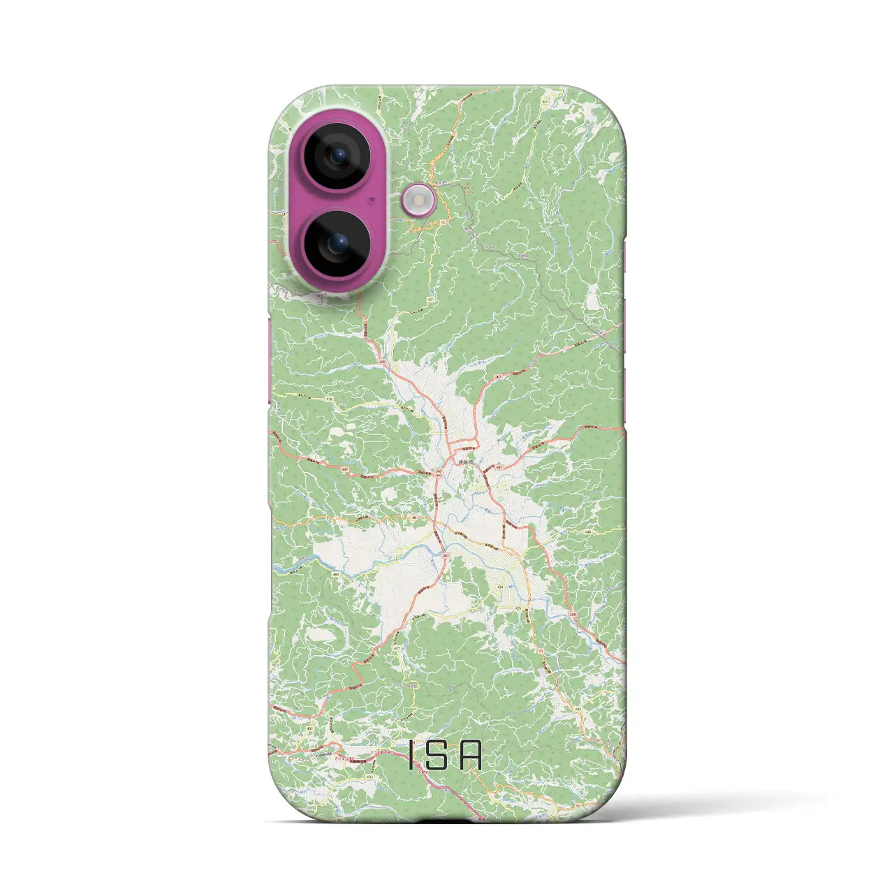 【伊佐（鹿児島県）】地図柄iPhoneケース（バックカバータイプ）