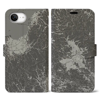 【伊佐（鹿児島県）】地図柄iPhoneケース（手帳タイプ）