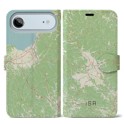【伊佐（鹿児島県）】地図柄iPhoneケース（手帳タイプ）