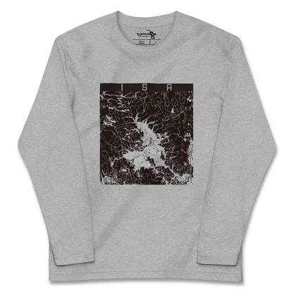 【伊佐（鹿児島県）】地図柄ロングスリーブTシャツ