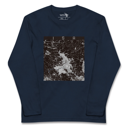 【伊佐（鹿児島県）】地図柄ロングスリーブTシャツ