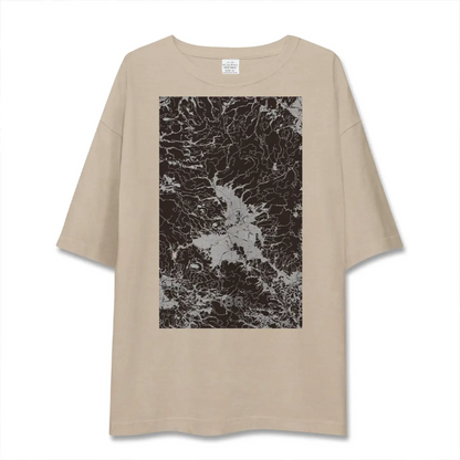 【伊佐（鹿児島県）】地図柄ビッグシルエットTシャツ
