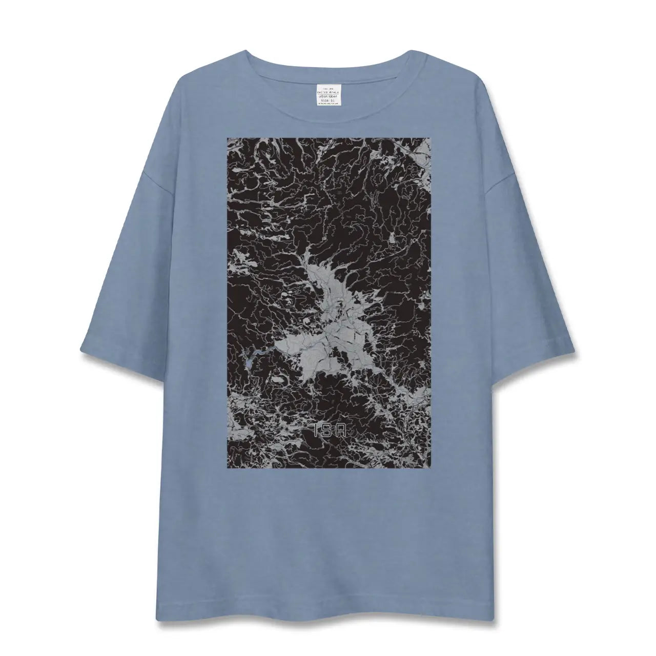 【伊佐（鹿児島県）】地図柄ビッグシルエットTシャツ