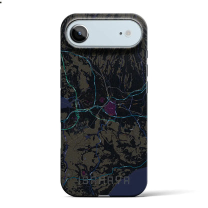 【諫早（長崎県）】地図柄iPhoneケース（バックカバータイプ）