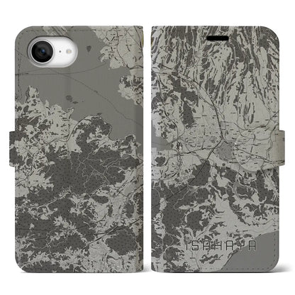 【諫早（長崎県）】地図柄iPhoneケース（手帳タイプ）