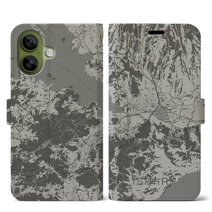 【諫早（長崎県）】地図柄iPhoneケース（手帳タイプ）