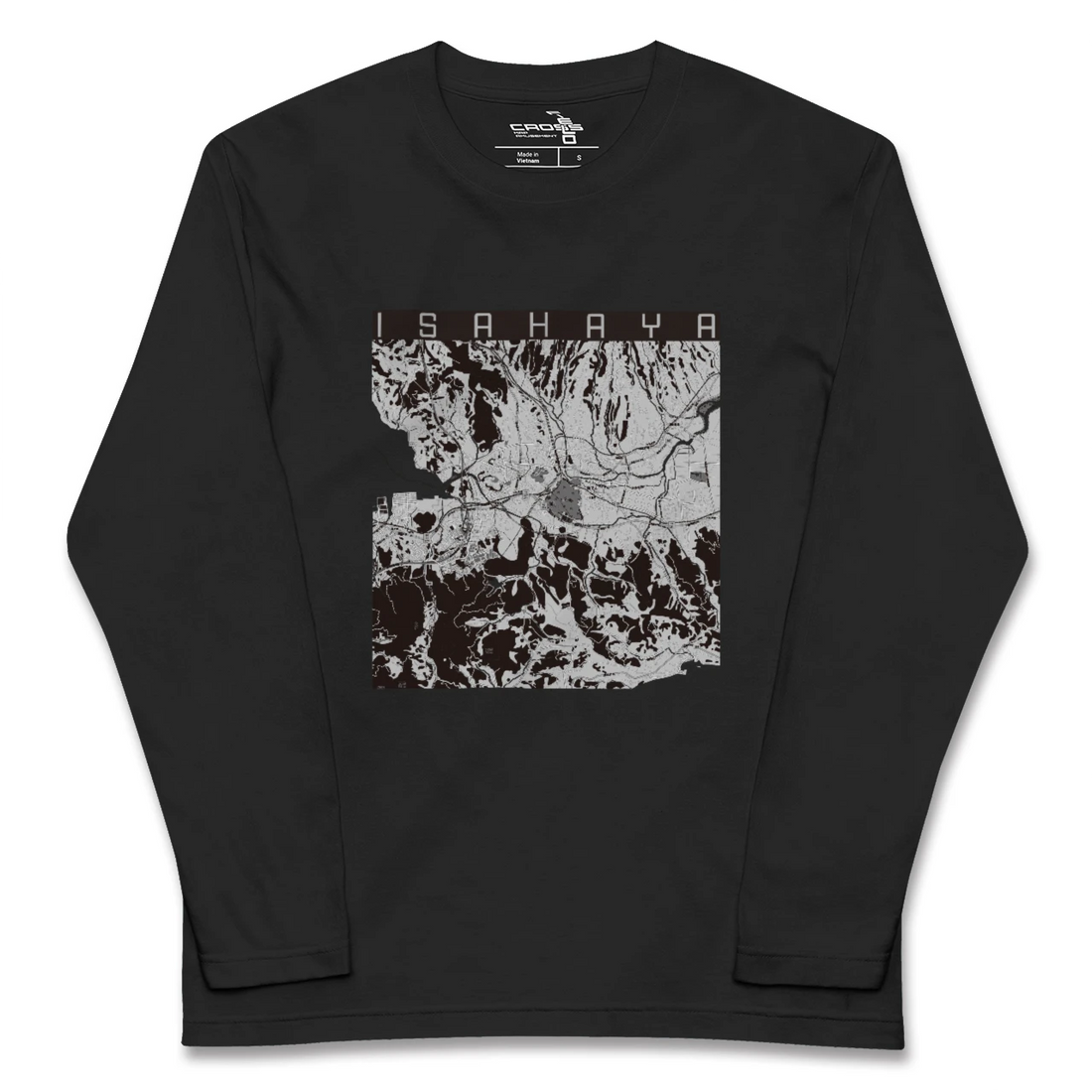 【諫早（長崎県）】地図柄ロングスリーブTシャツ