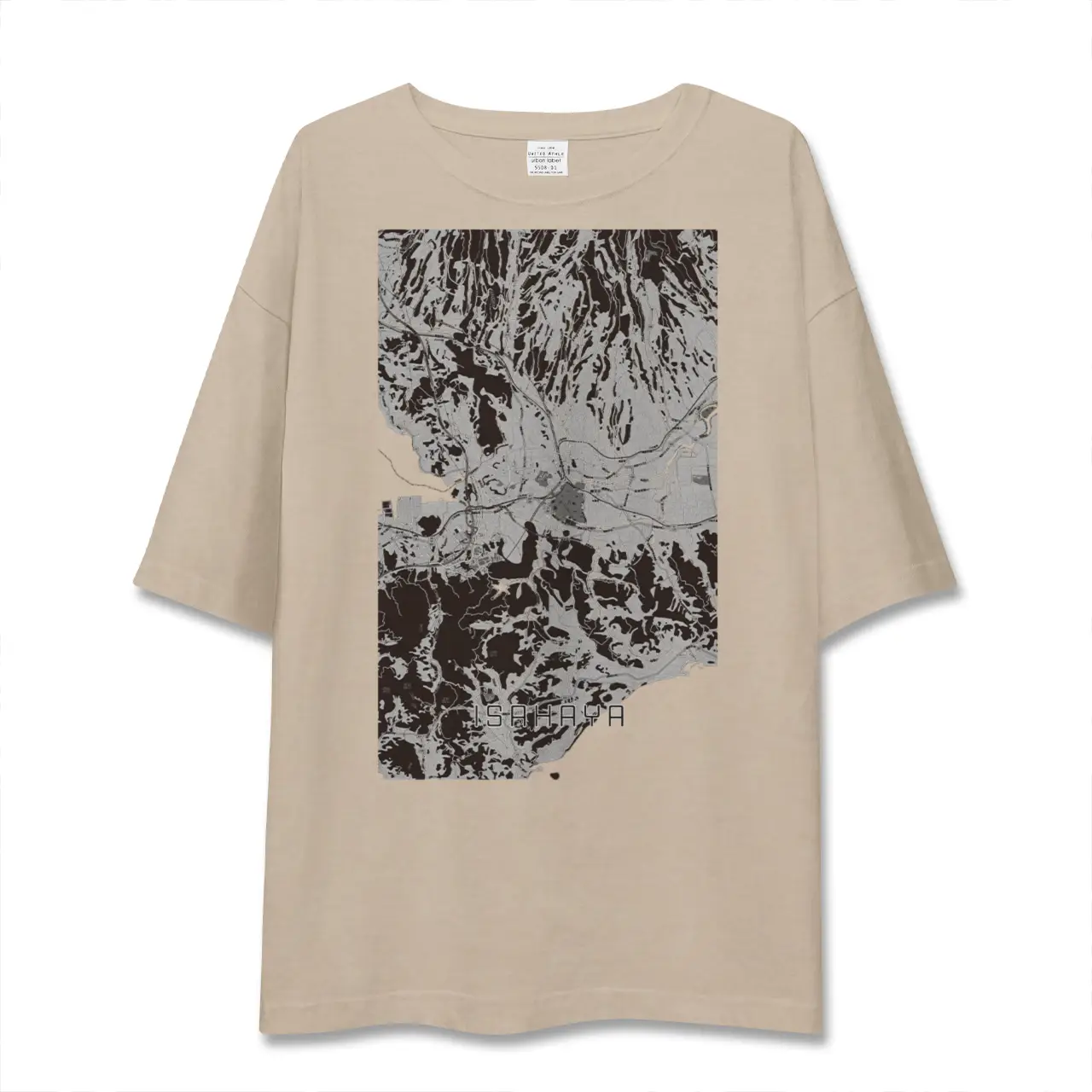 【諫早（長崎県）】地図柄ビッグシルエットTシャツ