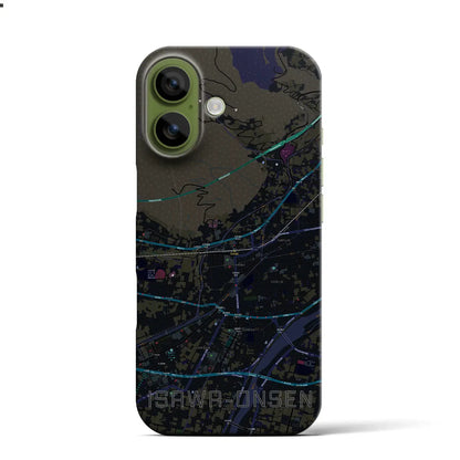 【石和温泉（山梨県）】地図柄iPhoneケース（バックカバータイプ）