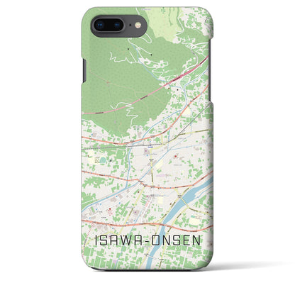 【石和温泉（山梨県）】地図柄iPhoneケース（バックカバータイプ）