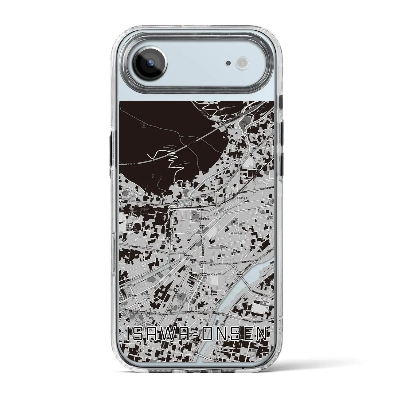 【石和温泉（山梨県）】地図柄iPhoneケース（MagSafeタイプ）