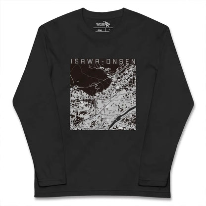 【石和温泉（山梨県）】地図柄ロングスリーブTシャツ