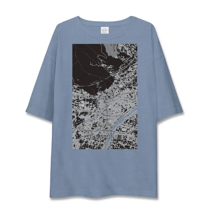 【石和温泉（山梨県）】地図柄ビッグシルエットTシャツ