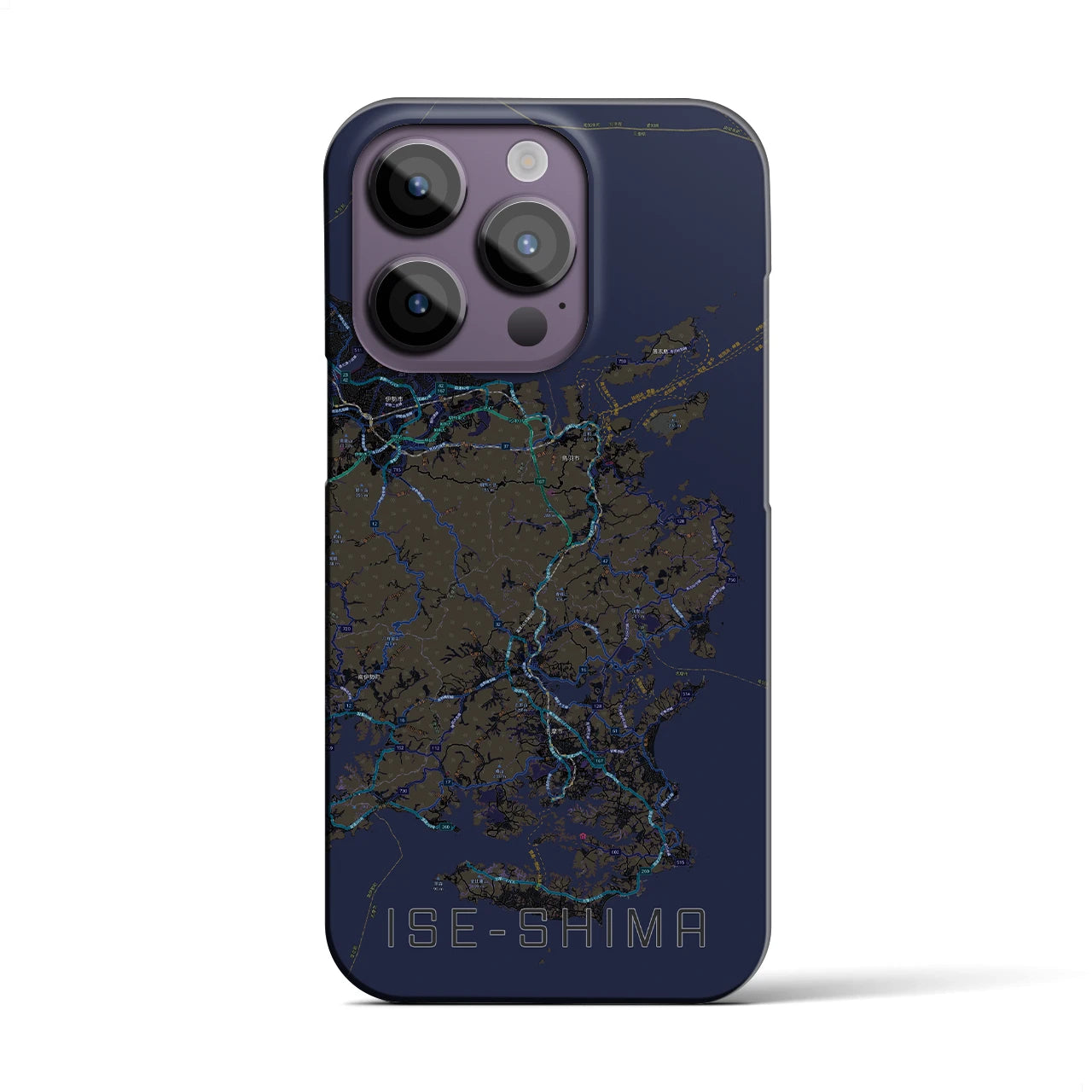 【伊勢志摩（三重県）】地図柄iPhoneケース（バックカバータイプ）