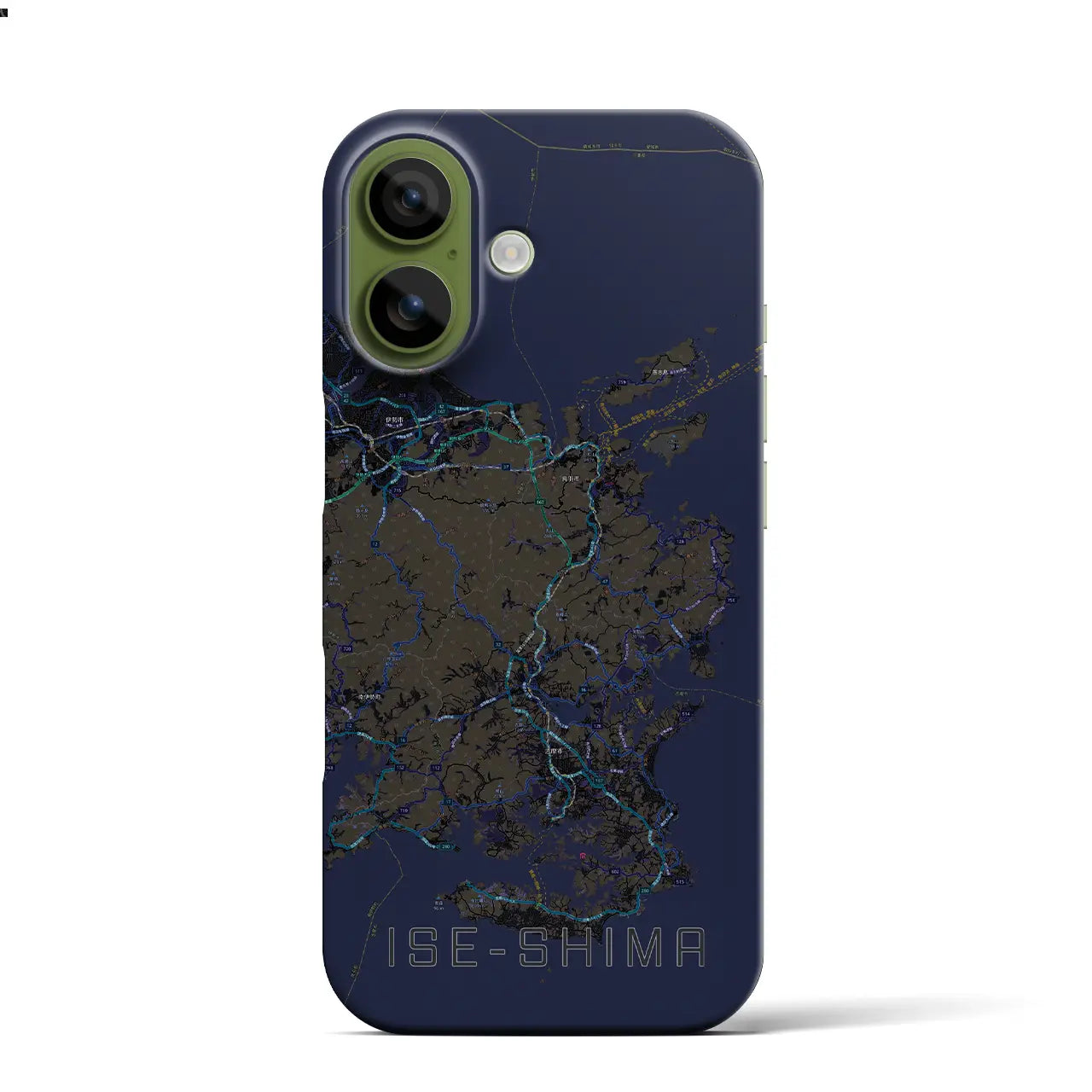 【伊勢志摩（三重県）】地図柄iPhoneケース（バックカバータイプ）