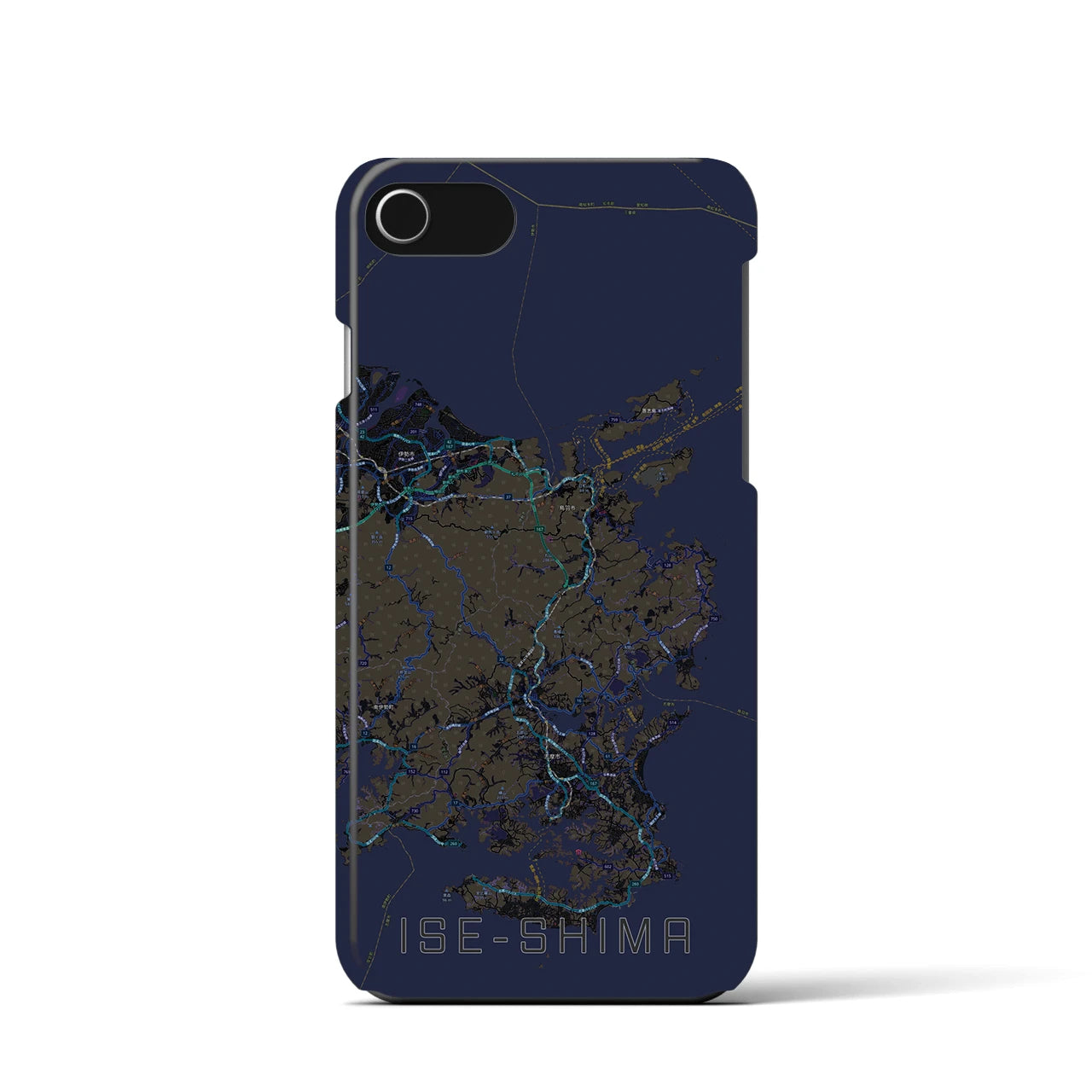 【伊勢志摩（三重県）】地図柄iPhoneケース（バックカバータイプ）