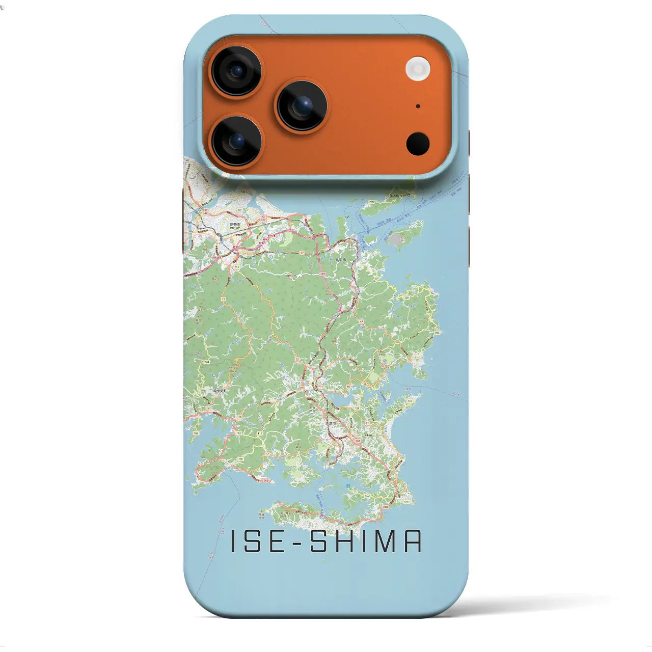 【伊勢志摩（三重県）】地図柄iPhoneケース（バックカバータイプ）