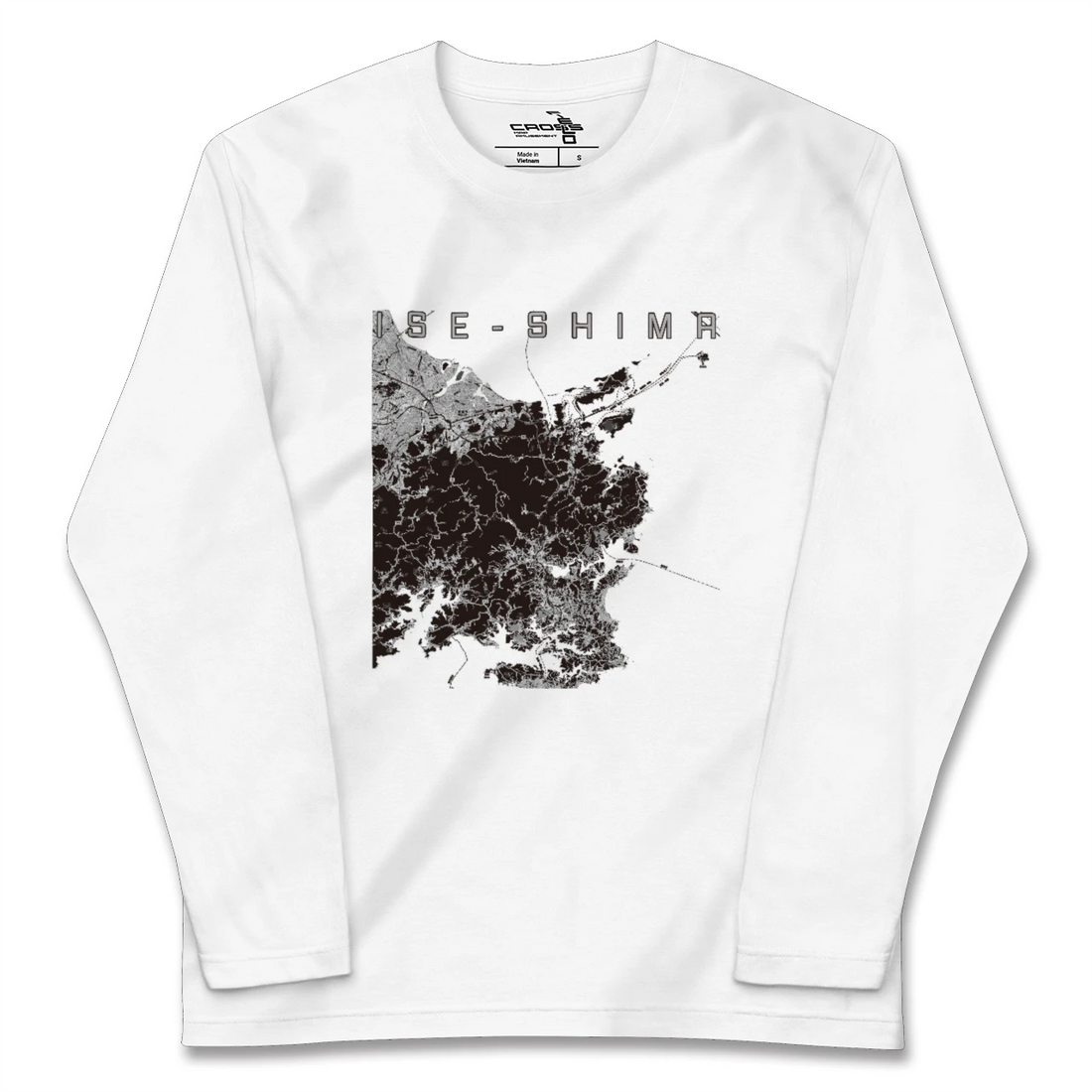 【伊勢志摩(三重県)】地図柄ロングスリーブTシャツ