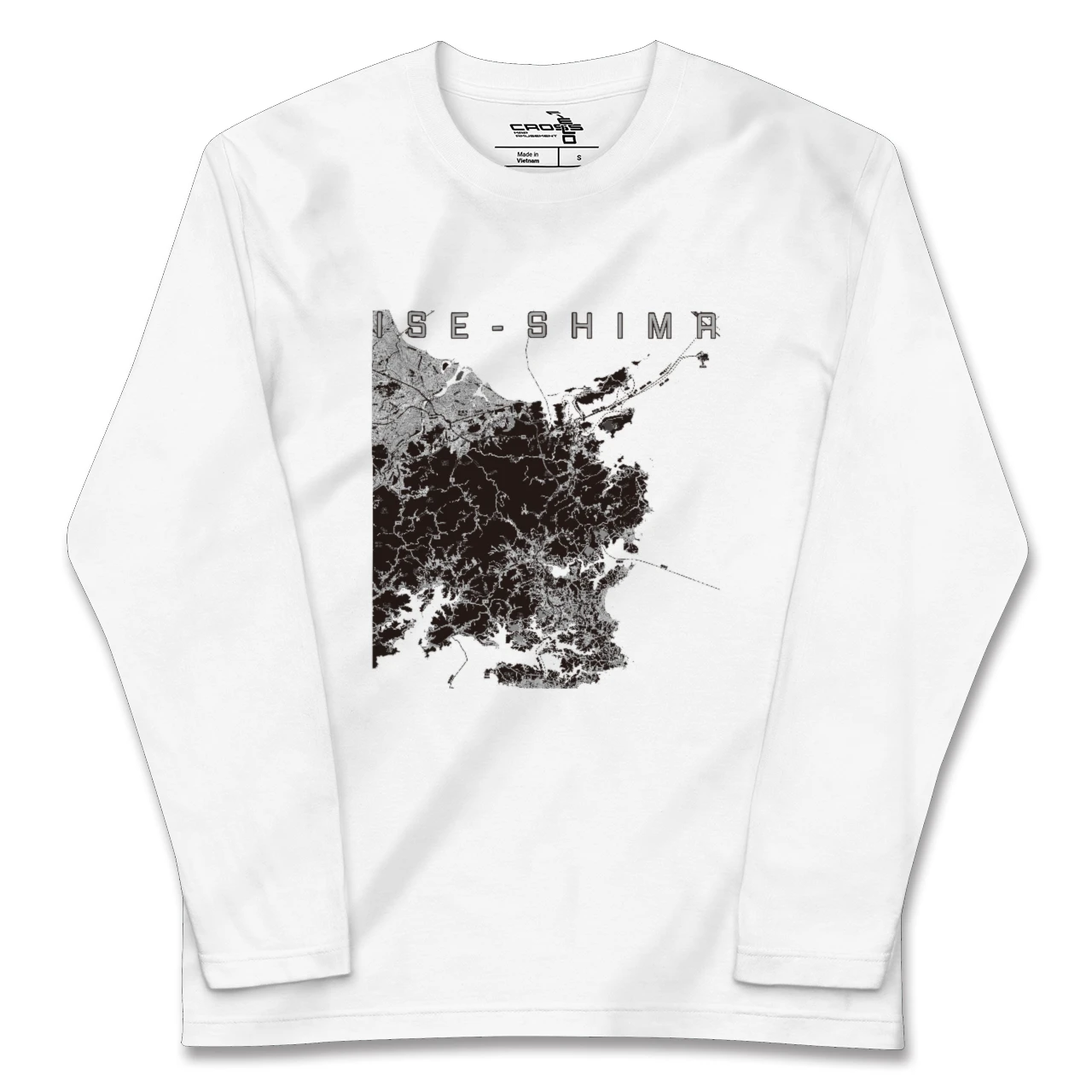 【伊勢志摩（三重県）】地図柄ロングスリーブTシャツ