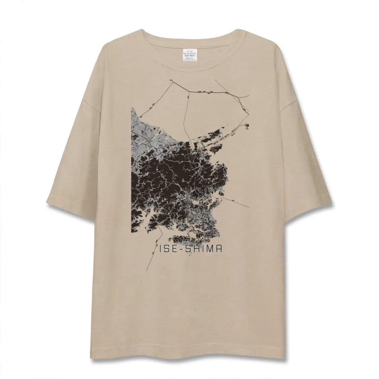 【伊勢志摩（三重県）】地図柄ビッグシルエットTシャツ