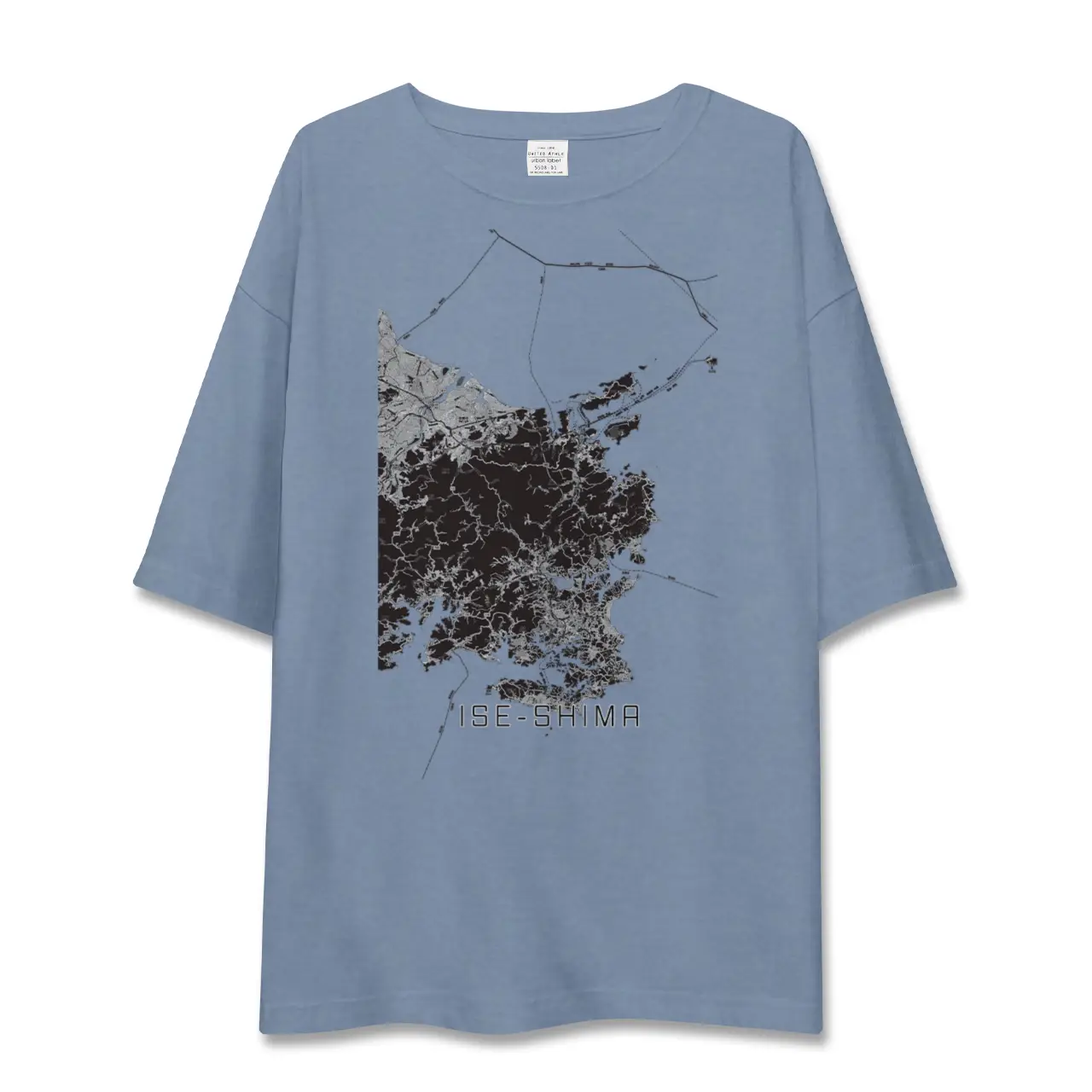 【伊勢志摩（三重県）】地図柄ビッグシルエットTシャツ