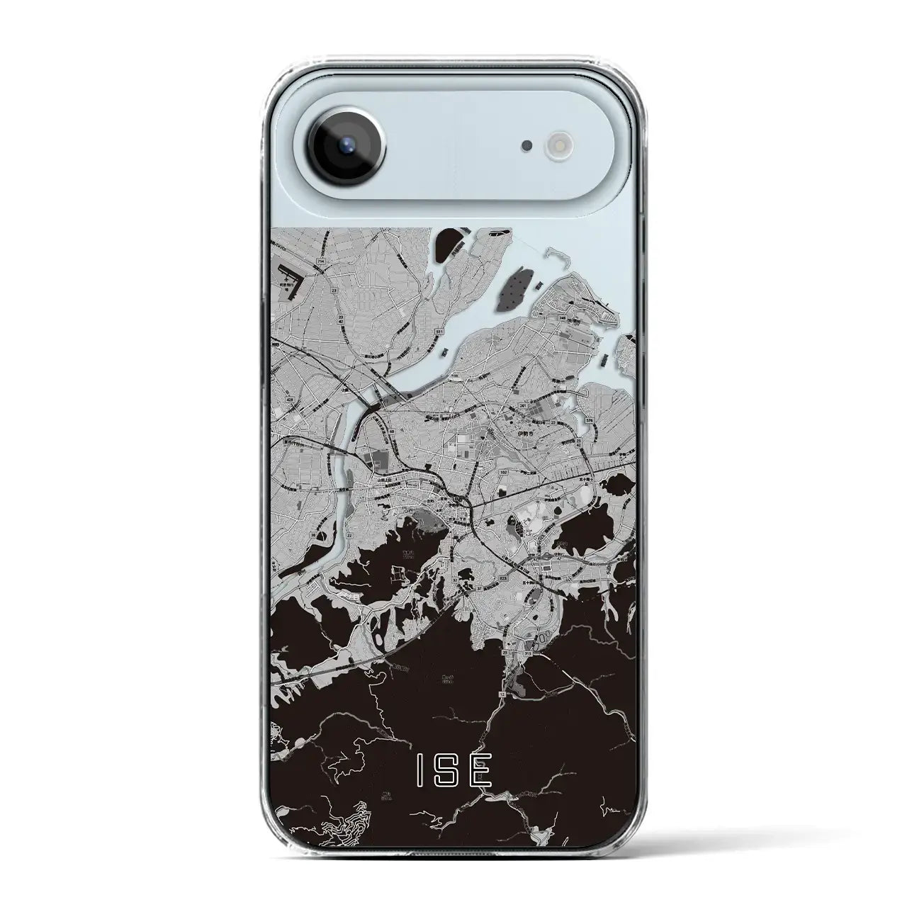 【伊勢（三重県）】地図柄iPhoneケース（クリアタイプ）