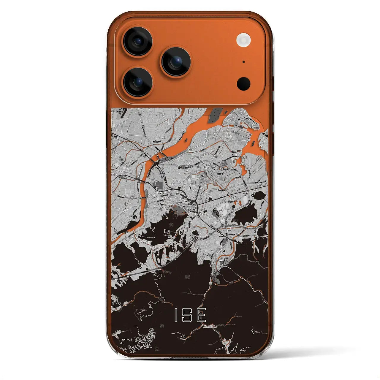 【伊勢（三重県）】地図柄iPhoneケース（クリアタイプ）